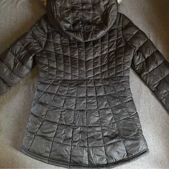 Bebe Sport - Hooded Anorak Parka Puffer Jacket w/Removable Faux Fur Trim - Picture 12 of 16